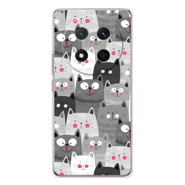 Чехлы с Котиками для Huawei Honor X9c (VPrint) – Рисованные котики