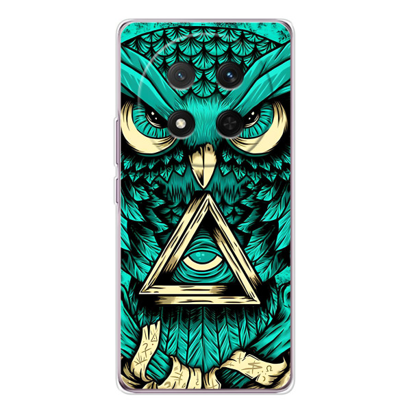 Чехол с птицами на Huawei Honor X9c (VPrint) – Сова с глазом