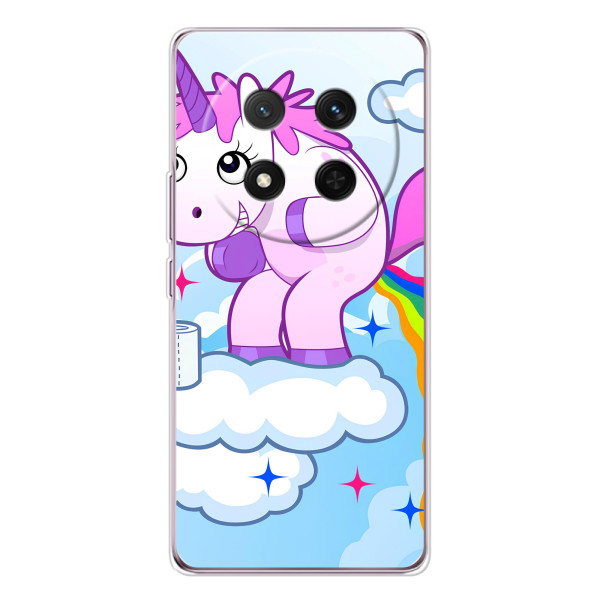 Чехол Unicorn на Huawei Honor X9c – Радуга единорожка