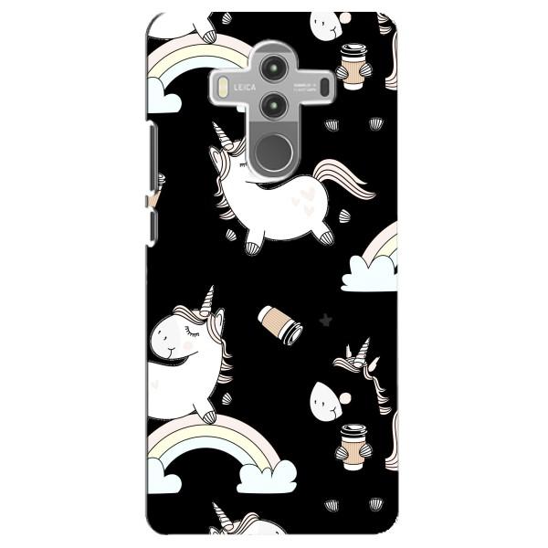 Чехол Unicorn на Huawei Mate 10 Pro – Единорог с кофе