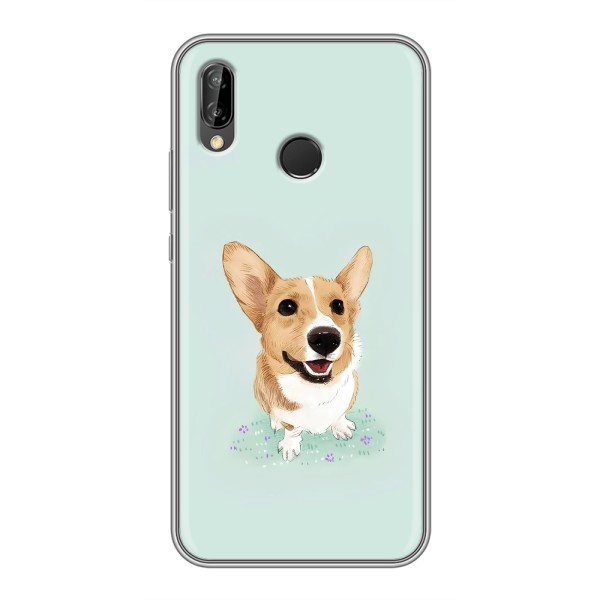 Чохли з собаками для Huawei P Smart 2019 (VPrint) – Коргі