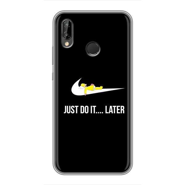 Чехол с логотипом Найк на Huawei P Smart 2019 – Nike just do it