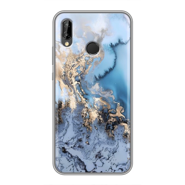 Мраморный чехол на Huawei P Smart 2019 (VPrint) – Нежный мрамор