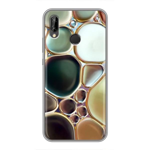 Мраморный чехол на Huawei P Smart 2019 (VPrint) – Радужный Мрамор