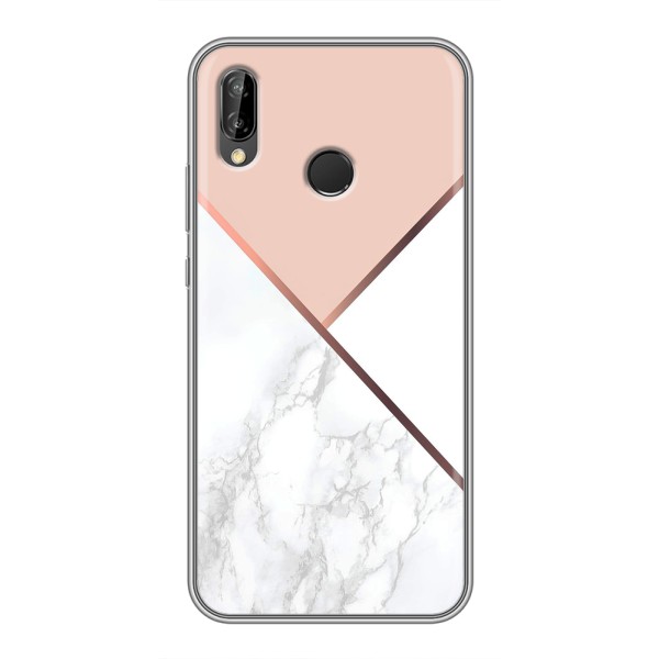 Мраморный чехол на Huawei P Smart 2019 (VPrint) – Тройной мрамор