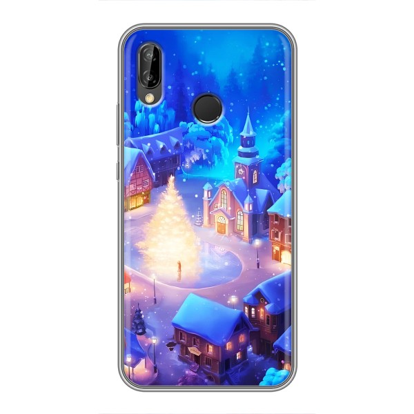 Різдвяні Чохли для Huawei P Smart 2019 (VPrint) – Різдвяне місто