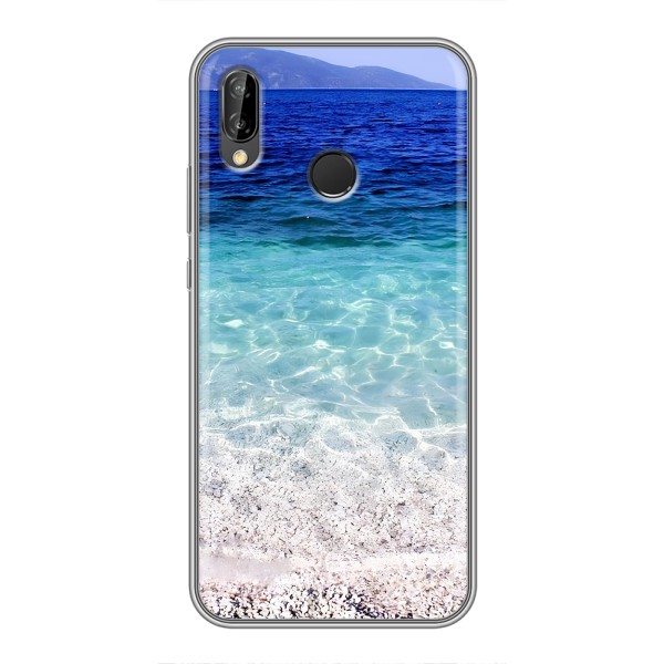 Силиконовый чехол с КАРТИНКАМИ лето для Huawei P Smart 2019 (AlphaPrint) – Море