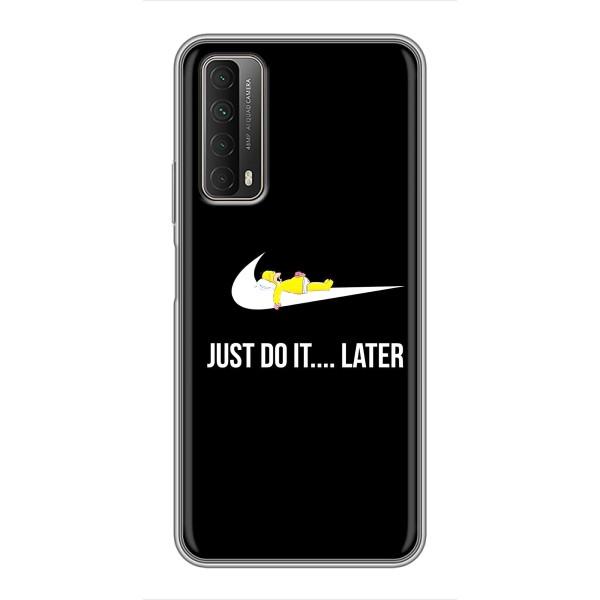 Чехол с логотипом Найк на Huawei P Smart 2021 – Nike just do it