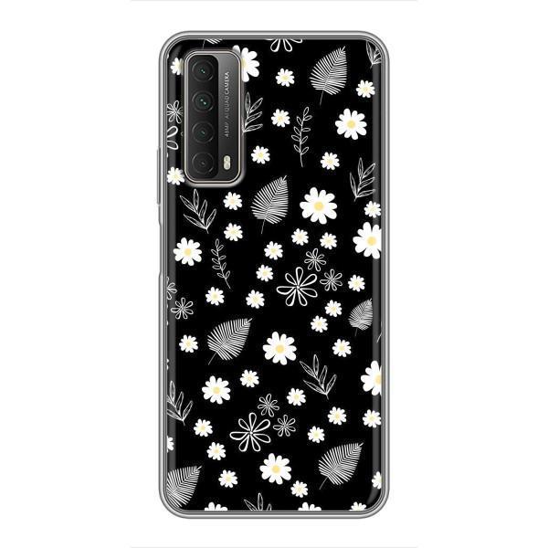 Чехлы с тематикой "ЦВЕТЫ" на Huawei P Smart 2021 – цветение на чорном