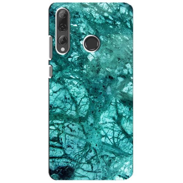 Мраморный чехол на Huawei P Smart Plus 2019 (VPrint) – Зеленый мрамор
