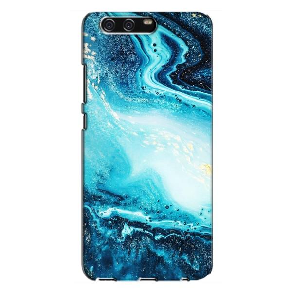 Мраморный чехол на Huawei P10 Plus, VKY (VPrint) – Голубой мрамор
