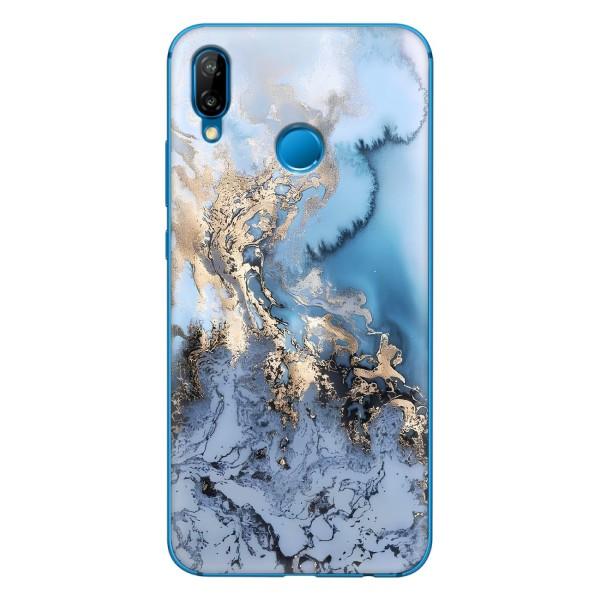 Мраморный чехол на Huawei P20 Lite (2019) (VPrint) – Нежный мрамор