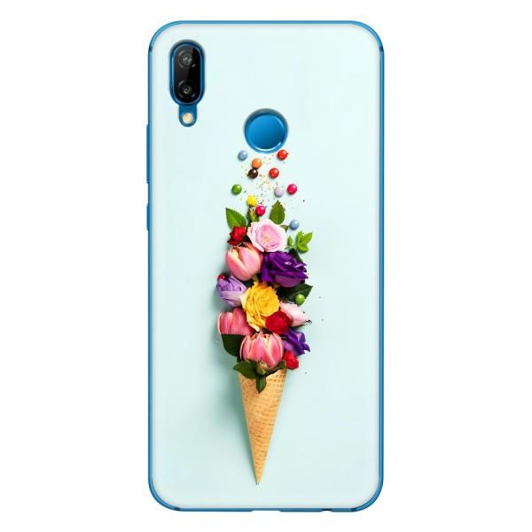 Чохли з тематикою "КВІТИ" на Huawei P20 Lite (2019) – Квітка-морозиво
