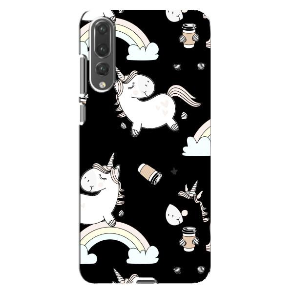Чехол Unicorn на Huawei P20 Pro, CLT-L04 – Единорог с кофе
