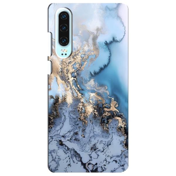Мраморный чехол на Huawei P30 (VPrint) – Нежный мрамор