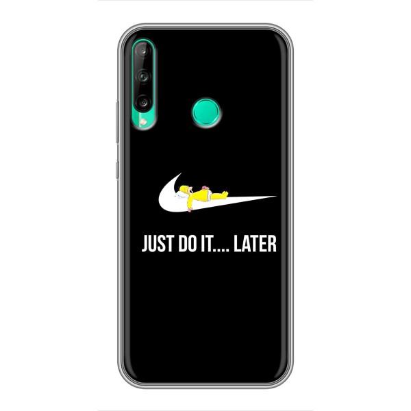 Чехол с логотипом Найк на Huawei P40 Lite e – Nike just do it