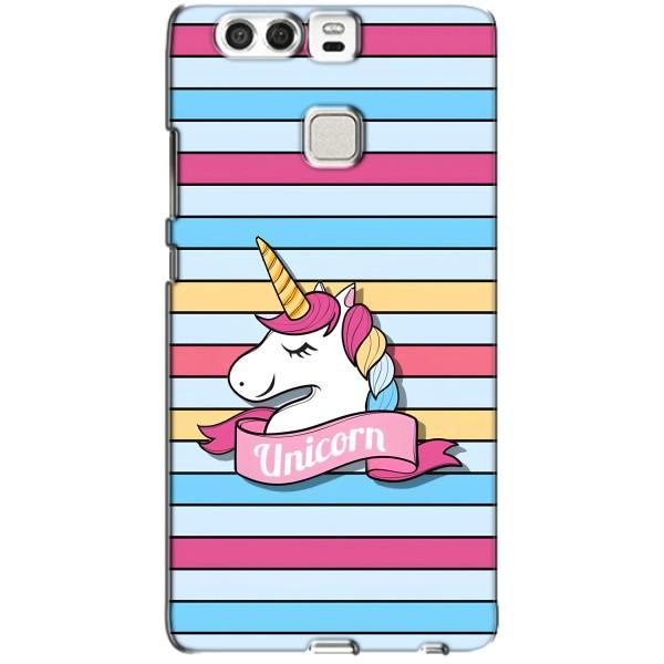 Чехол для Хуавей П9 - (Единорожки - Новинки) (AlphaPrint) – Unicorn