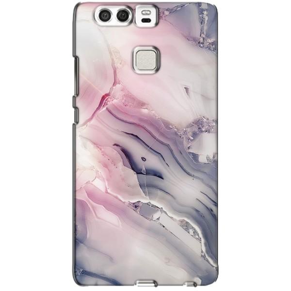 Мраморный чехол на Huawei P9 (VPrint) – Пурпурный Мрамор