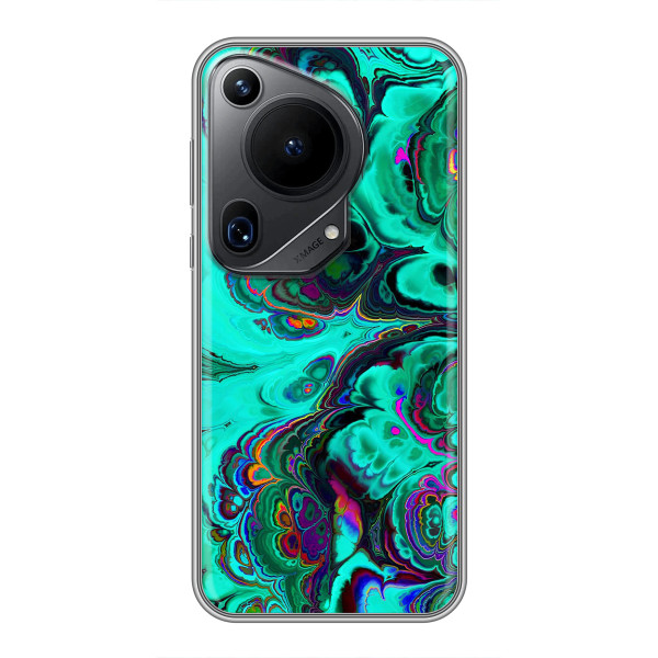 Чехлы с тематикой "Мрамор" на Хuawei Пура 70 Ультра – Салатный мрамор