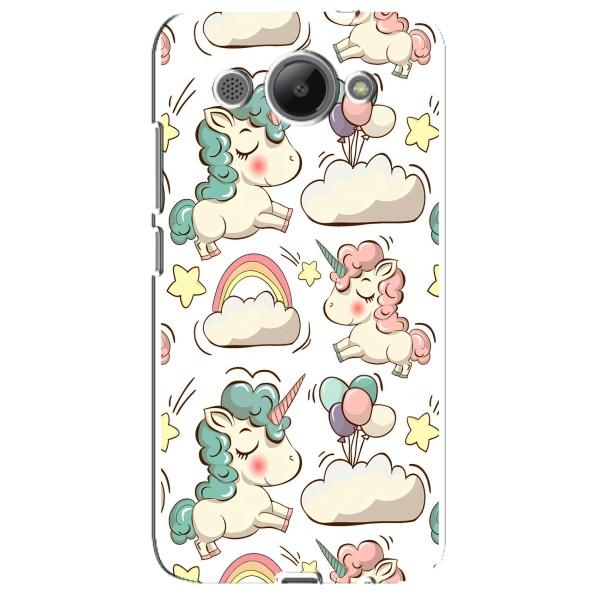 Чехол для Хуавей У3 2017 - (Единорожки - Новинки) (AlphaPrint) – Единорожки