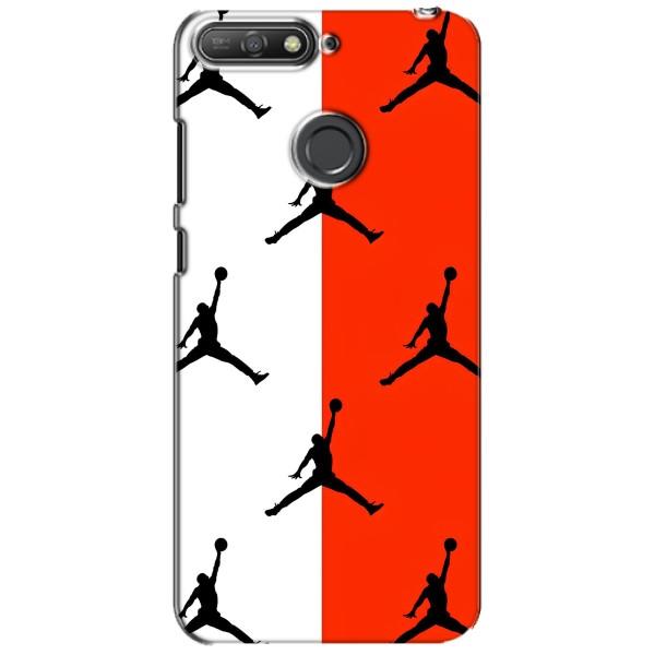 Чохли для Huawei Y6 Prime 2018 - з картинкою JORDAN (AlphaPrint) – Лого Джордан