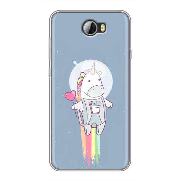 Чехол Unicorn на Huawei Y5II – Единорог космонавт
