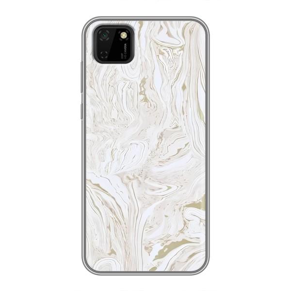 Мраморный чехол на Huawei Y5p (VPrint) – Белый мрамор