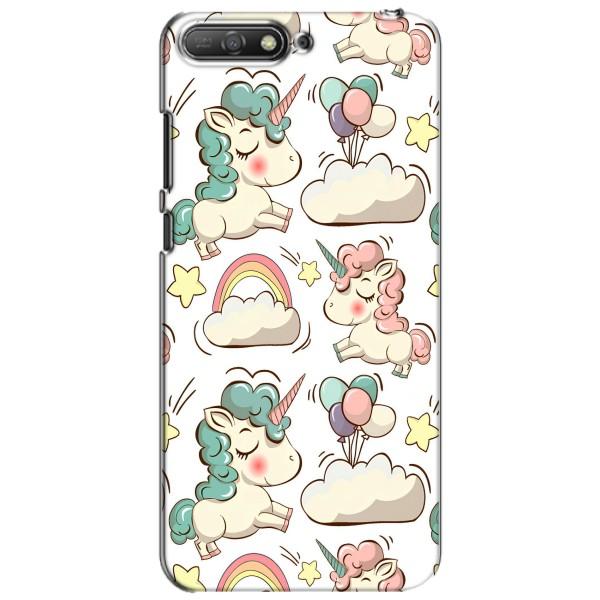 Чехол для Хуавей У6 2018 - (Единорожки - Новинки) (AlphaPrint) – Единорожки