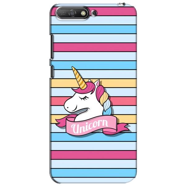 Чехол для Хуавей У6 2018 - (Единорожки - Новинки) (AlphaPrint) – Unicorn