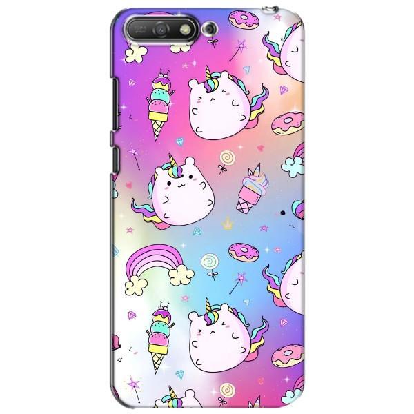 Чохол Unicorn на Huawei Y6 2018 – Веселка і Єдинорог