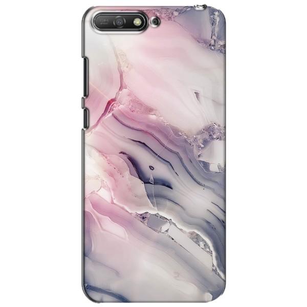 Мраморный чехол на Huawei Y6 2018 (VPrint) – Пурпурный Мрамор