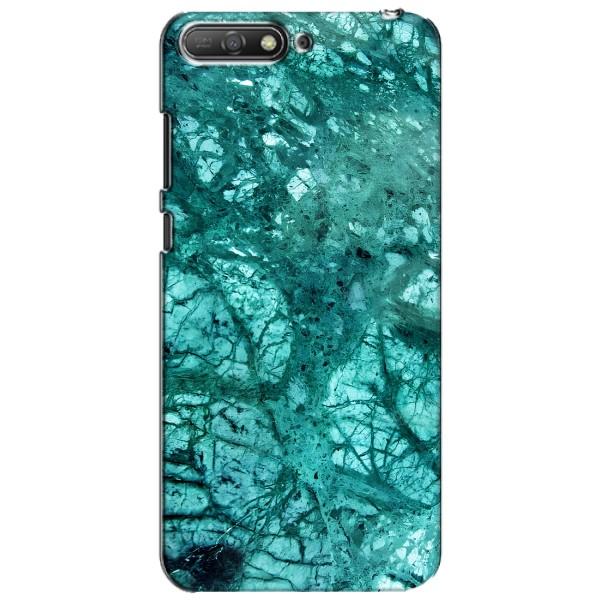 Мраморный чехол на Huawei Y6 2018 (VPrint) – Зеленый мрамор
