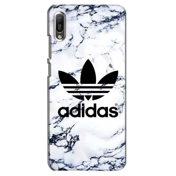 Чехлы Адидас для Huawei Y6 2019 (AlphaPrint) – Адидас на мраморе