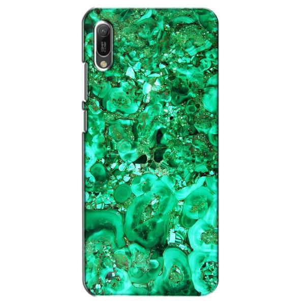 Мраморний чехол на Huawei Y6 2019 (VPrint) – Салатовий Мрамор