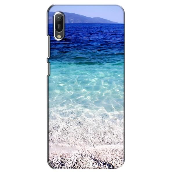 Силиконовый чехол с КАРТИНКАМИ лето для Huawei Y6 2019 (AlphaPrint) – Море
