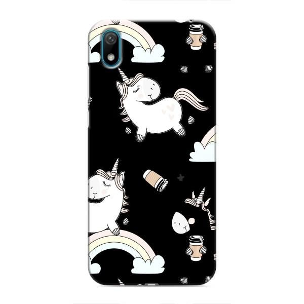 Чехол Unicorn на Huawei Y6 Pro (2019)/ Y6 Prime 2019 – Единорог с кофе
