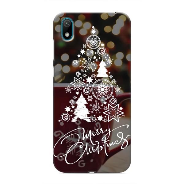 Рождественские Чехлы для Huawei Y6 Pro (2019)/ Y6 Prime 2019 (VPrint) – Елочка узорная