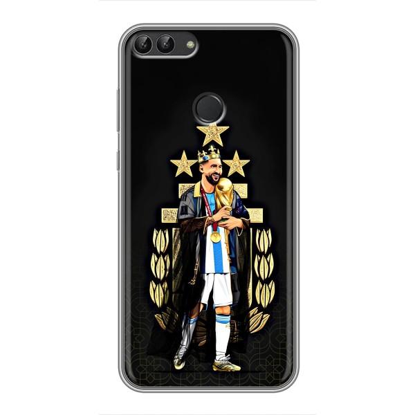 Чехлы для Huawei Y7 Prime 2018 (Leo чемпион) (AlphaPrint) – Месси Король