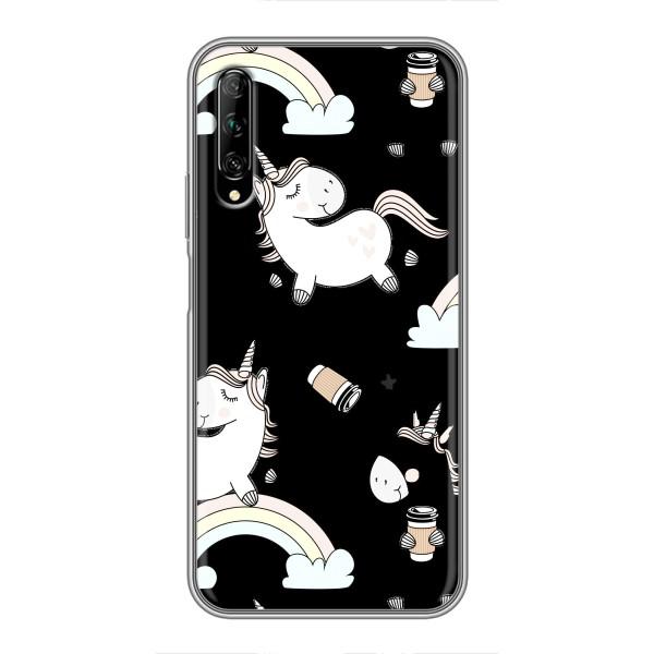 Чехол Unicorn на Huawei Y7 Pro 2019 – Единорог с кофе