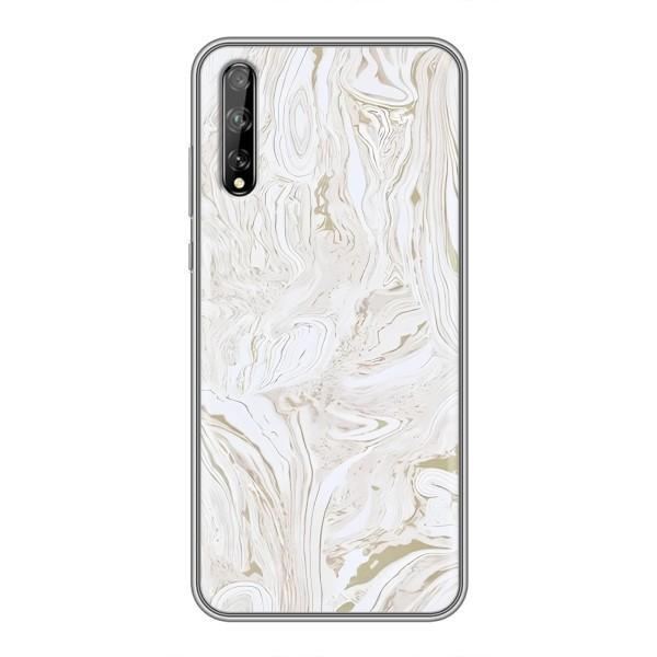 Мраморний чехол на Huawei P Smart S / Y8p (2020) (VPrint) – Білий мрамор