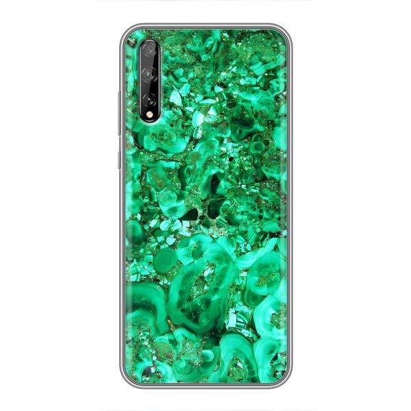 Мраморний чехол на Huawei P Smart S / Y8p (2020) (VPrint) – Салатовий Мрамор