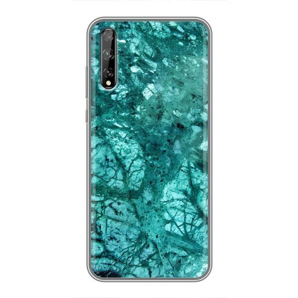 Мраморний чехол на Huawei P Smart S / Y8p (2020) (VPrint) – Зелений мрамор