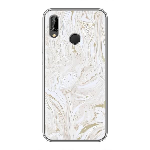 Мраморный чехол на Huawei Y9 2019 / Enjoy 9 Plus (VPrint) – Белый мрамор