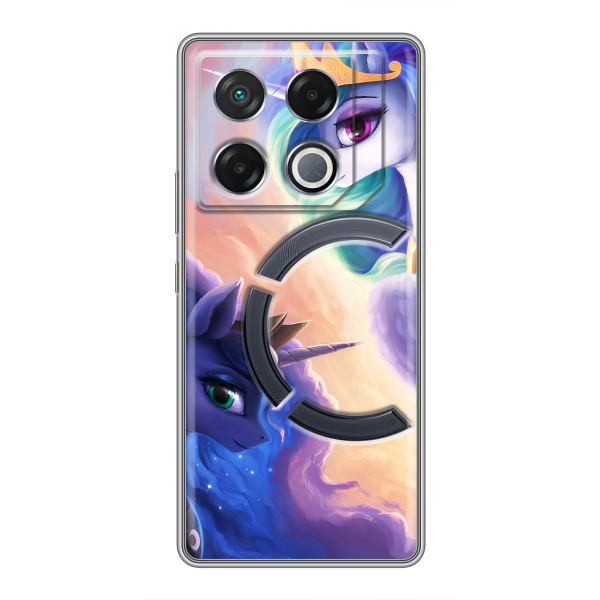 Чехол Unicorn на Infinix GT 20 Pro – Единорожки на тучках