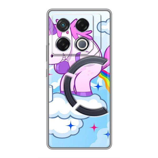 Чехол Unicorn на Infinix GT 20 Pro – Радуга единорожка