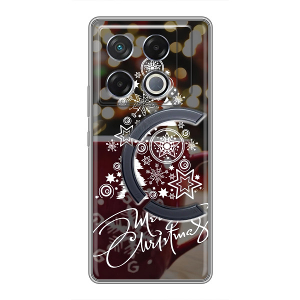 Різдвяні Чохли для Infinix GT 20 Pro (VPrint) – Ялинка яскрава