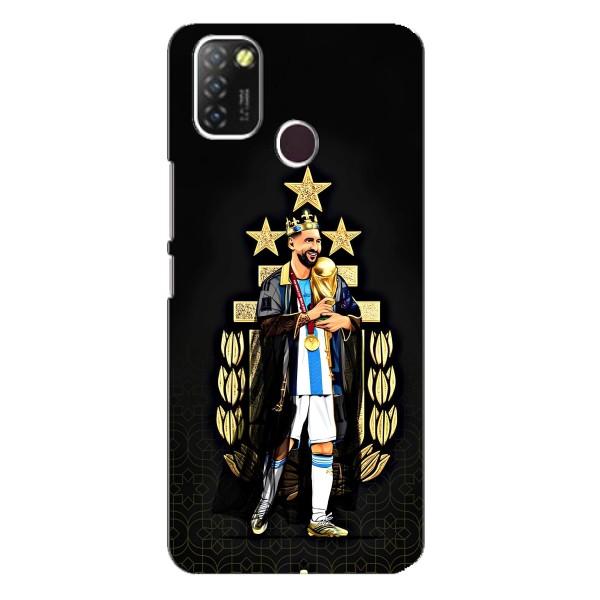 Чехлы для Infinix Hot 10 Lite (Leo чемпион) (AlphaPrint) – Месси Король