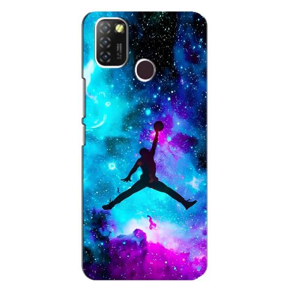 Чехлы для Infinix Hot 10 Lite - с картинкой JORDAN (AlphaPrint) – Яркий Джордан