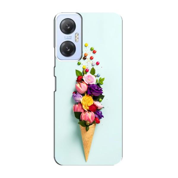 Чехлы с тематикой "ЦВЕТЫ" на Infinix Hot 20 (5G) – Цветок-мороженное
