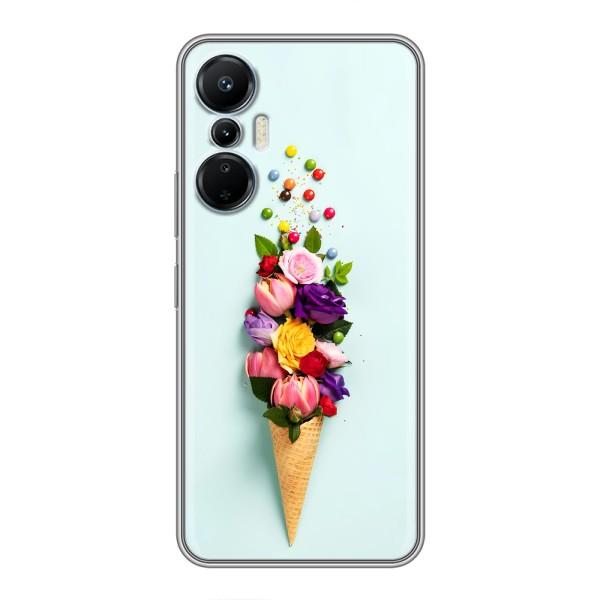 Чохли з тематикою "КВІТИ" на Infinix Hot 20 (4G) – Квітка-морозиво